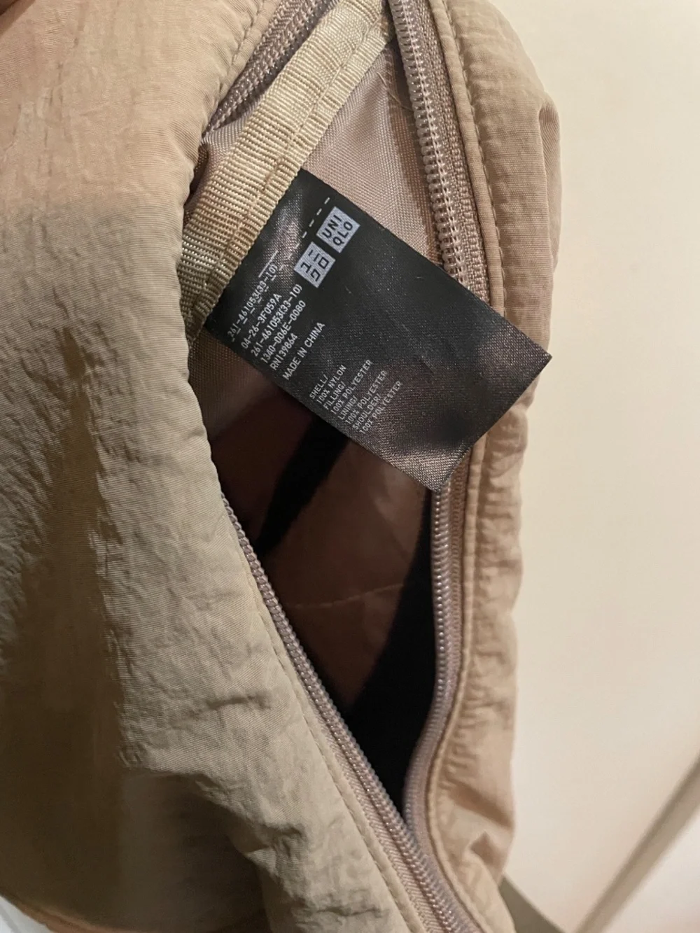 Uniqlo Tan Crescent Bag - Original